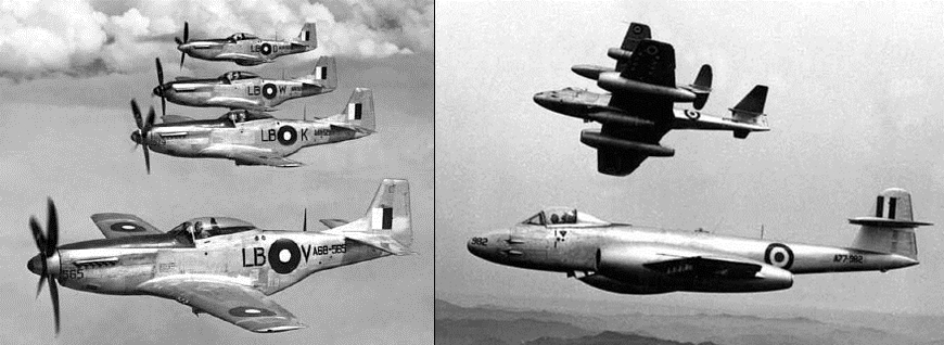 RAAF Mustang Meteor Fighter Korea War