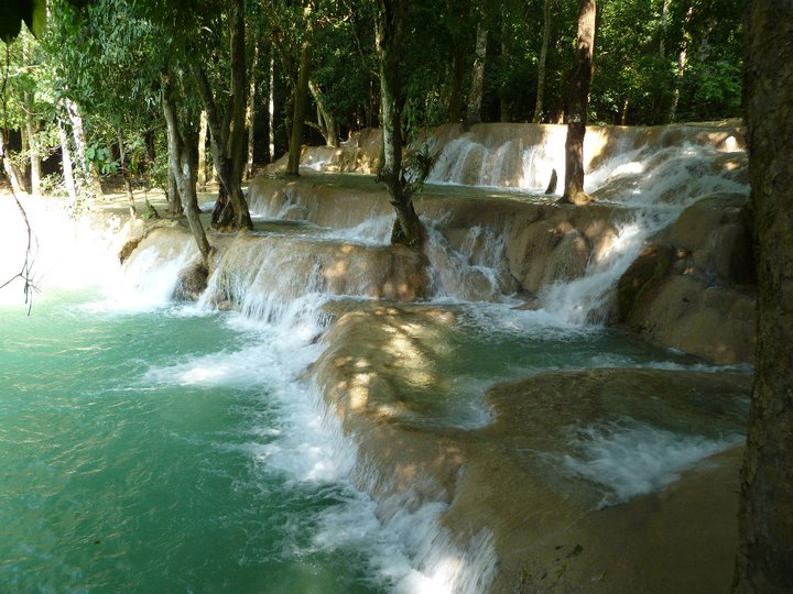 Tad Sae Waterfall Laos