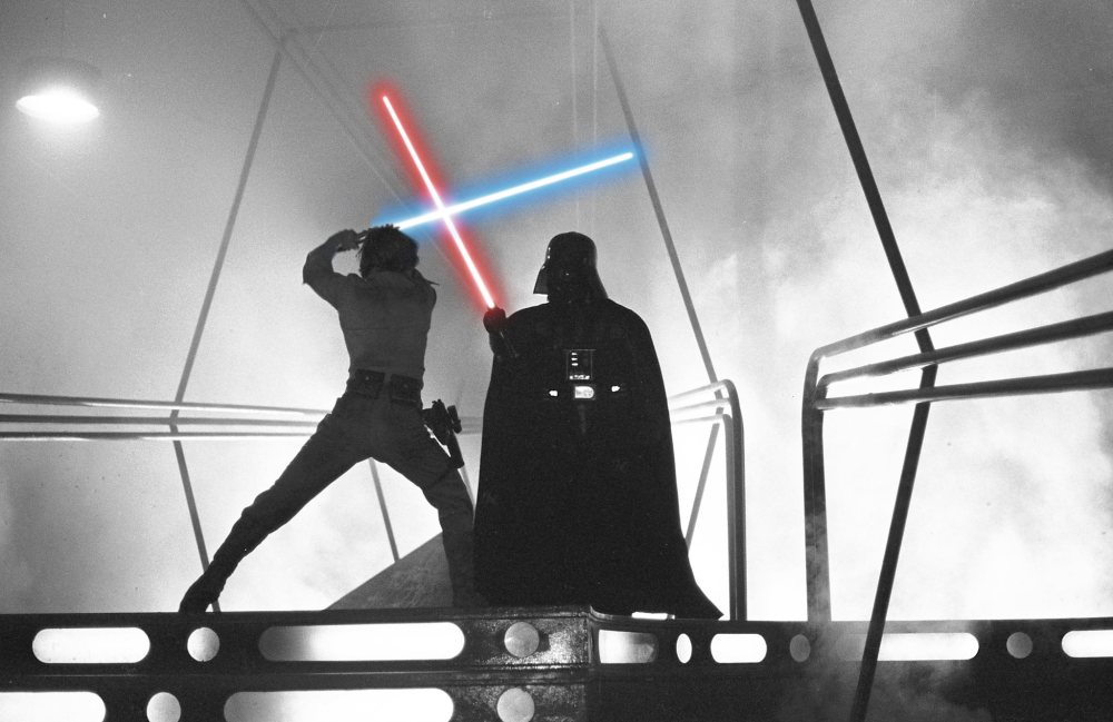 Luke vs Darth - the first duel Empire Strikes Back