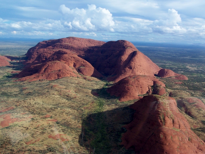 Kata Tutja (The Olgas) Northern Territory Australia Aerial view