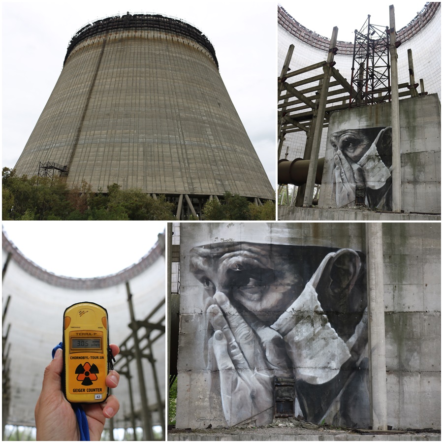 The Liquidator by Guido Van Helten Chernobyl cooling tower Ukraine
